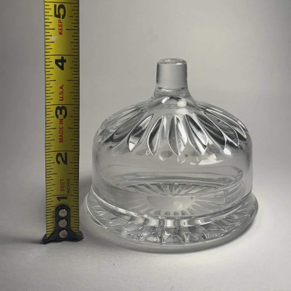 Nachtmann W. Germany Crystal Butter Dish w/ Lid 4